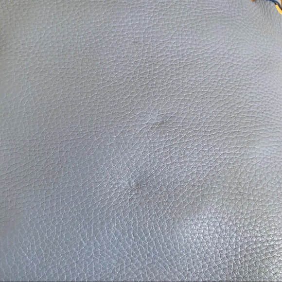 Cole Haan light blue pebble leather hobo bucket single strap crossbody bag - Picture 6 of 10